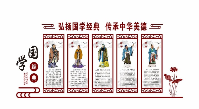 传统美德图片cdr矢量模版下载
