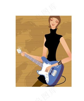 时尚音乐女性图片