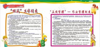 学校双减 五项管理展板图片