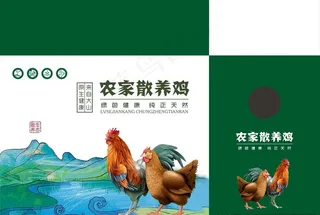 土鸡包装图片