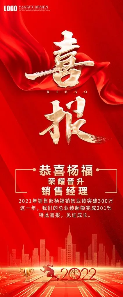 喜报图片(3556x8000)psd模版下载