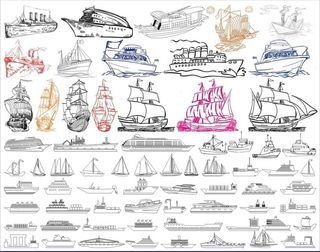 船矢量图设计图片