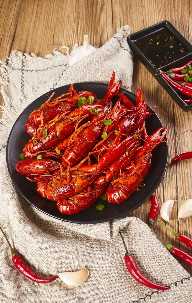 小龙虾美食食材背景素材图片