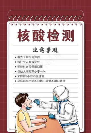 核酸检测海报图片
