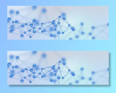 蓝色白色医疗科技有机分子背景图片