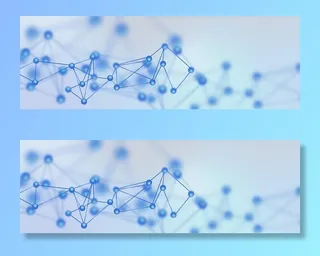 蓝色白色医疗科技有机分子背景图片