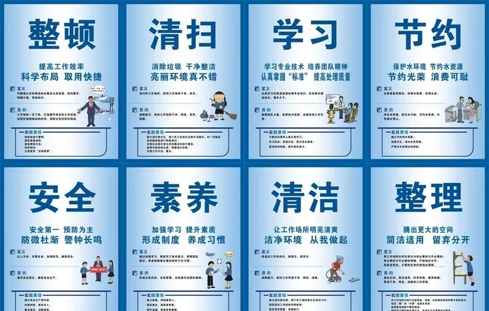 8S企业文化标语 02图片cdr矢量模版下载