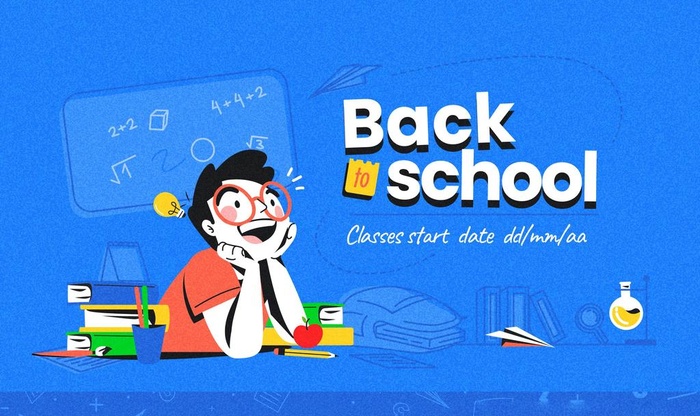 学生教育学习扁平化插画设计图片