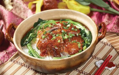 烧鹅煲仔饭图片