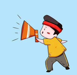 拿喇叭促销图片