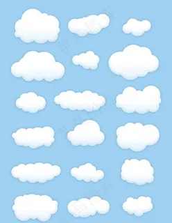 卡通云朵图片