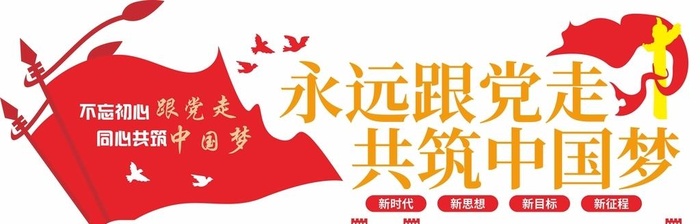 党建永远跟党走文化墙图片cdr矢量模版下载