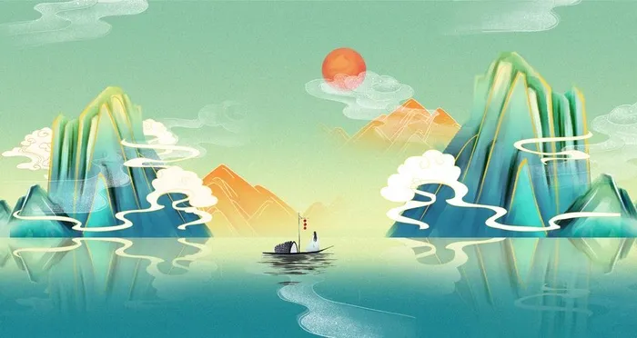 国潮插画图片(1920x1080)psd模版下载