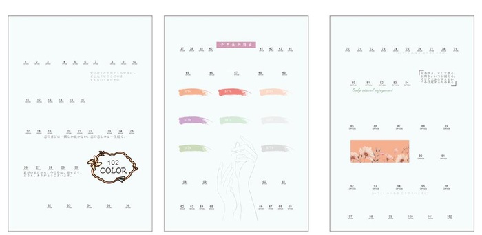 美甲板内页图片cdr矢量模版下载