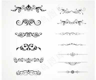 欧式花边花纹图片