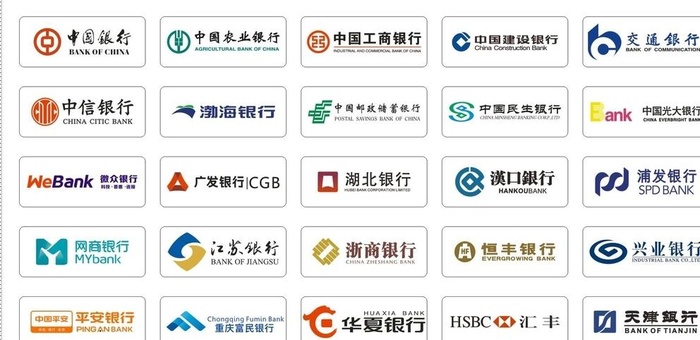 银行LOGO 各大银行标志图片