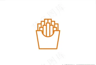 薯条矢量图标图片