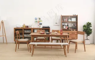实木餐厅家具组合图片