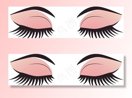 睫毛眼睛矢量美妆.图片