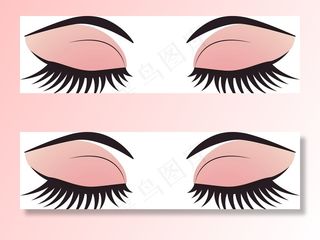 睫毛眼睛矢量美妆.图片