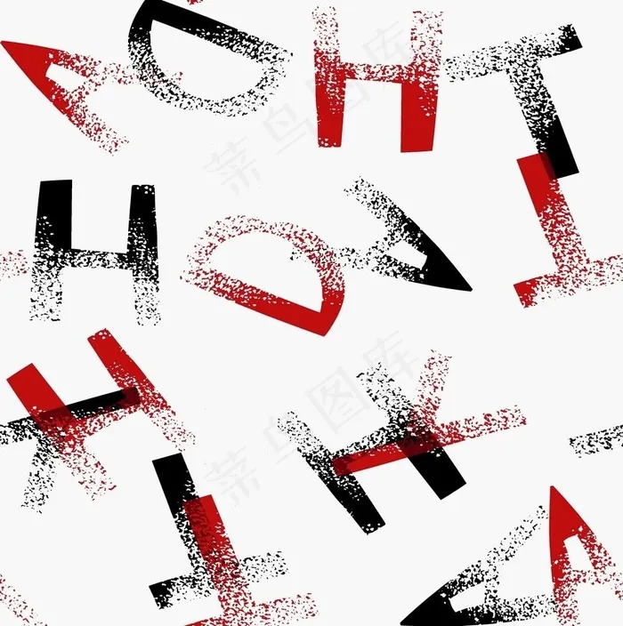 字母渐变图片