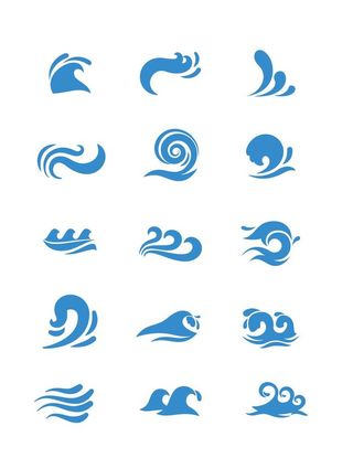 波纹浪花海浪波纹图片