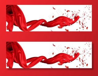 红飘带图片