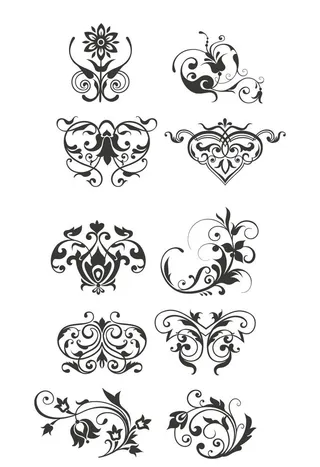 蝴蝶花纹图案图片