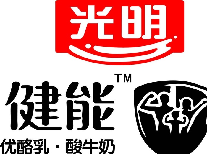 光明酸奶LOGO　光明健能图片ai矢量模版下载