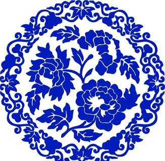 青花瓷花纹图片