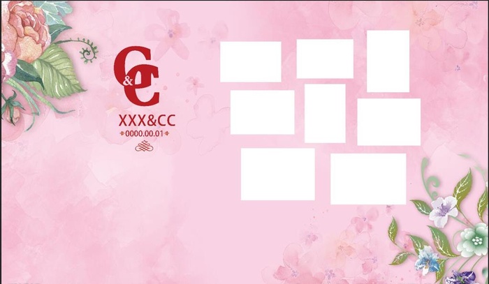 婚庆迎宾区背景图片