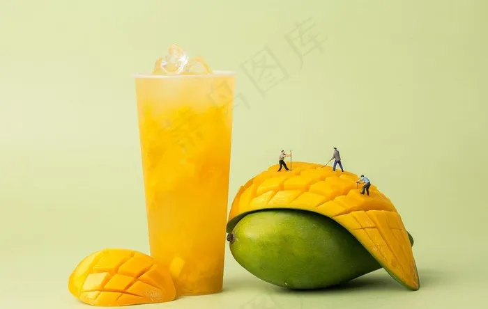 芒果汁图片