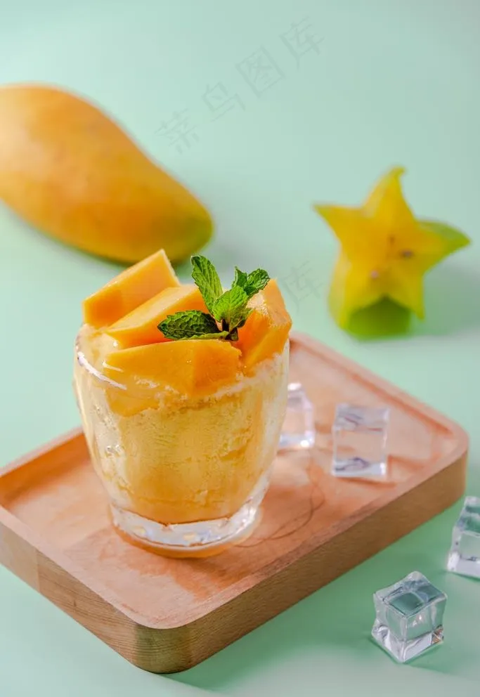 芒果风味沙冰图片