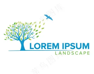 矢量手绘大树图片