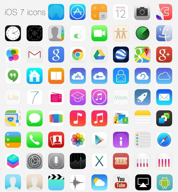 ios7图标图片