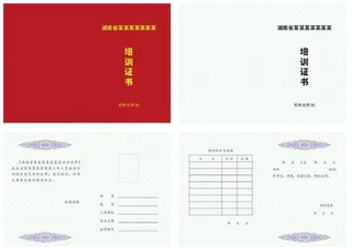培训证书图片