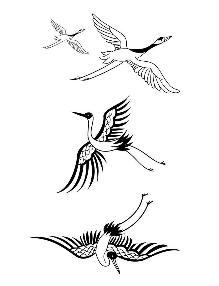 仙鹤素材图片(2976x4010)psd模版下载