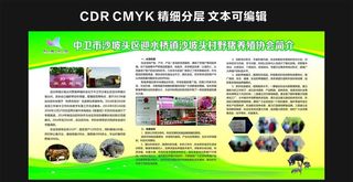 绿色野猪养殖展板背景图片