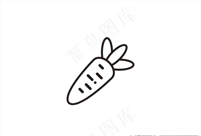 萝卜图标矢量图片cdr矢量模版下载