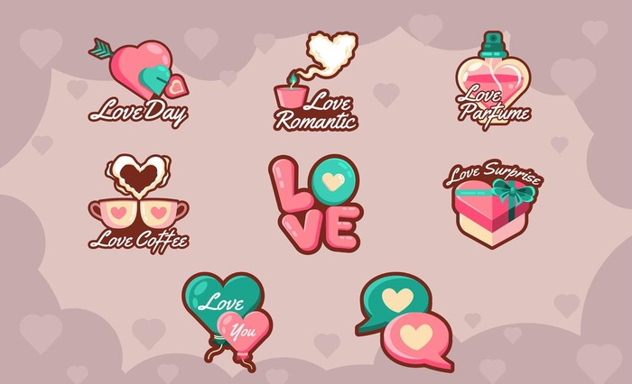 情人节图标图片