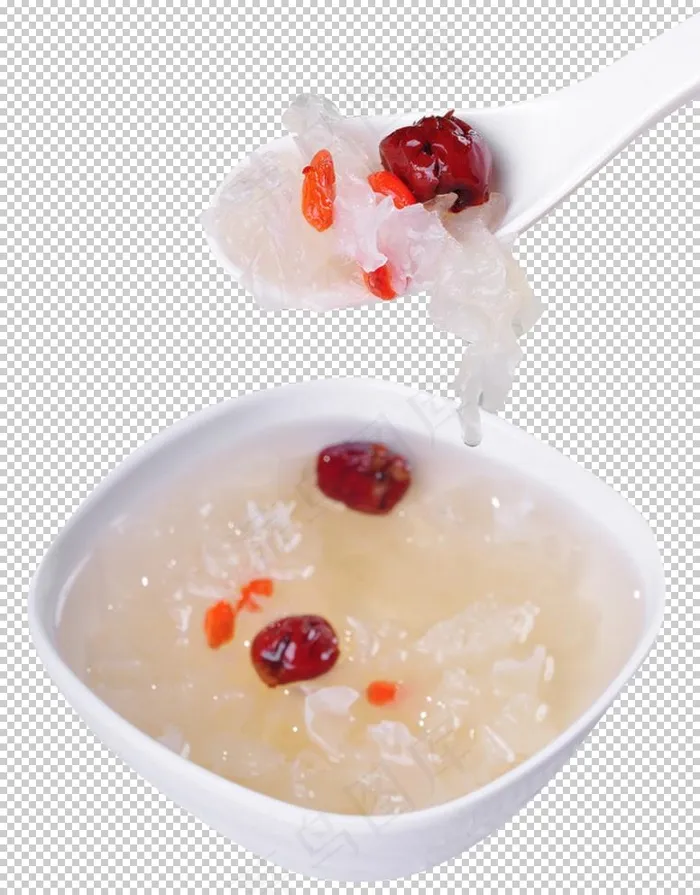 红枣银耳莲子羹图片