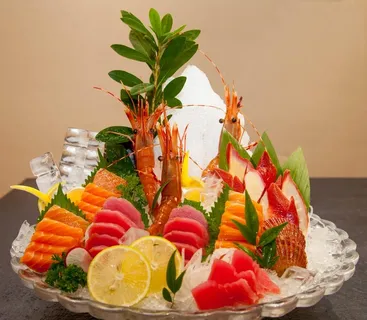 海鲜刺身拼盘图片