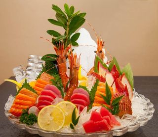 海鲜刺身拼盘图片