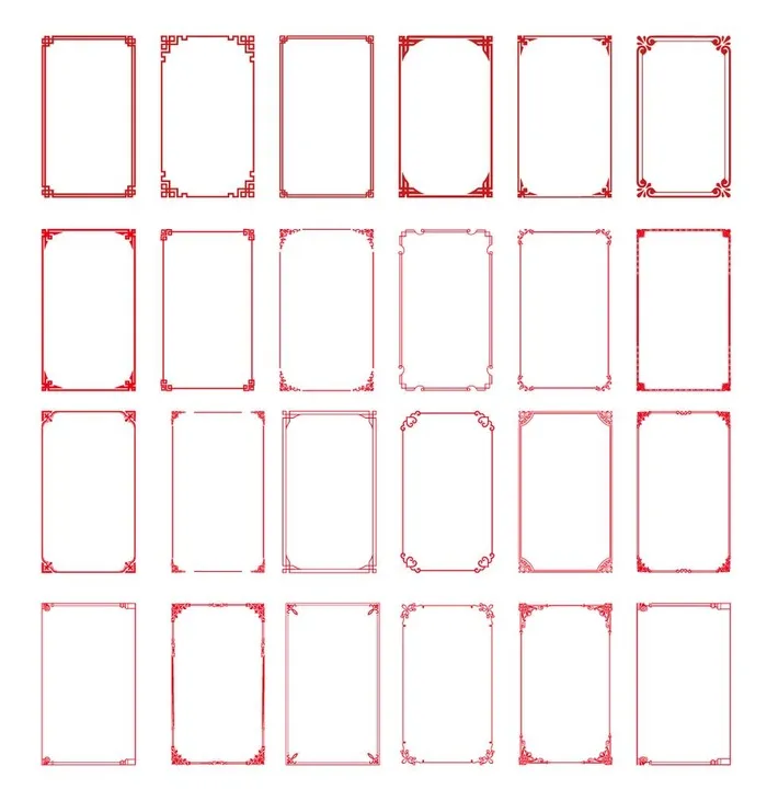 边框图片ai矢量模版下载