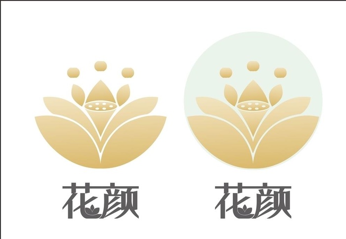 荷花LOGO图片cdr矢量模版下载