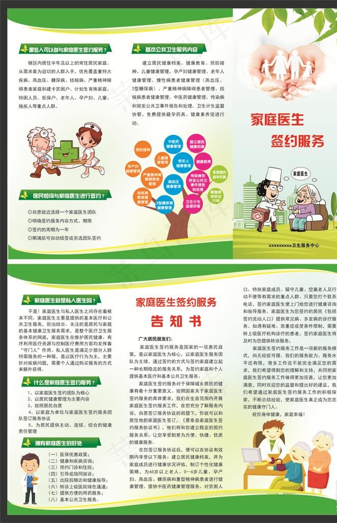 家庭医生签约服务图片cdr矢量模版下载