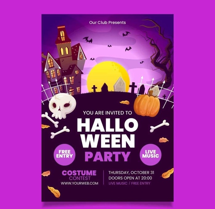 万圣节海报图片