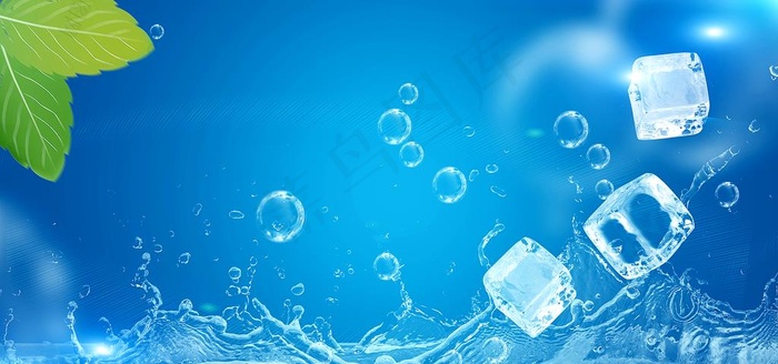 水背景图片psd模版下载