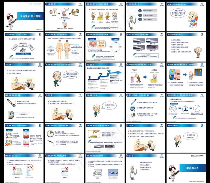 糖尿病注射指导医院医疗PPT