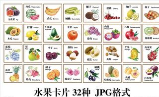 儿童水果卡片图片